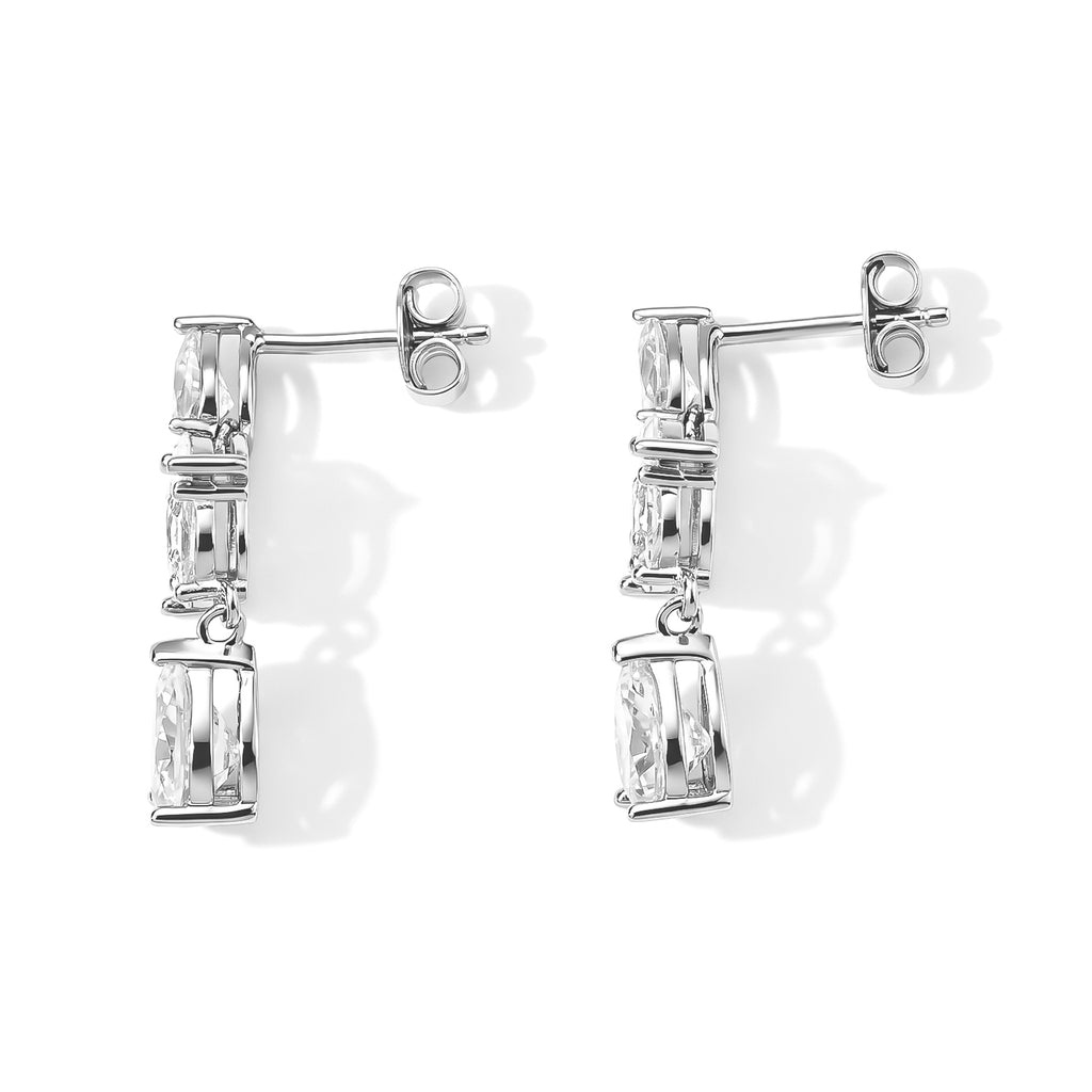 D'joy Moissanite Dangling Earring in Rhodium OverlaySterling Silver  4.840  Ct._8782508_3