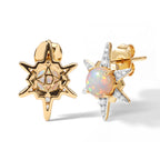 D'joy Ethiopian Opal, White Zircon Fancy Earring Sterling Silver  1.438  Ct._8783043_3