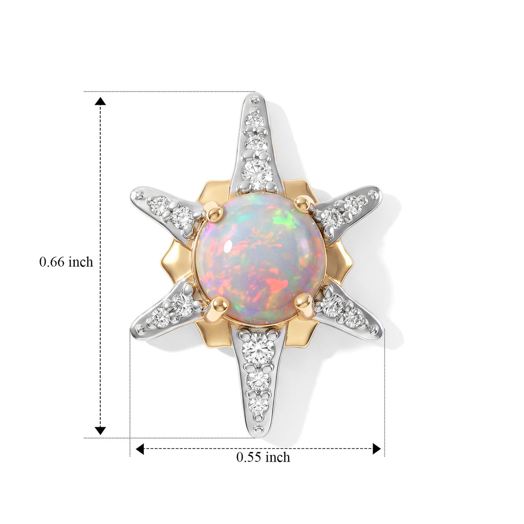D'joy Ethiopian Opal, White Zircon Fancy Earring Sterling Silver  1.438  Ct._8783043_4