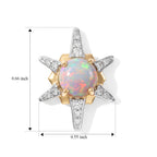 D'joy Ethiopian Opal, White Zircon Fancy Earring Sterling Silver  1.438  Ct._8783043_4