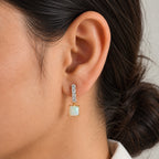 D'joy Ethiopian Opal, Moissanite Dangling Earring Sterling Silver  1.982  Ct._8783126_1