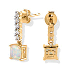 D'joy Ethiopian Opal, Moissanite Dangling Earring Sterling Silver  1.982  Ct._8783126_3