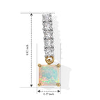 D'joy Ethiopian Opal, Moissanite Dangling Earring Sterling Silver  1.982  Ct._8783126_4