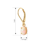 D'Joy - Ethiopian Opal Earring with Lever Back in Yellow Gold Plated Sterling Silver 1.60 Ct._8783144_4