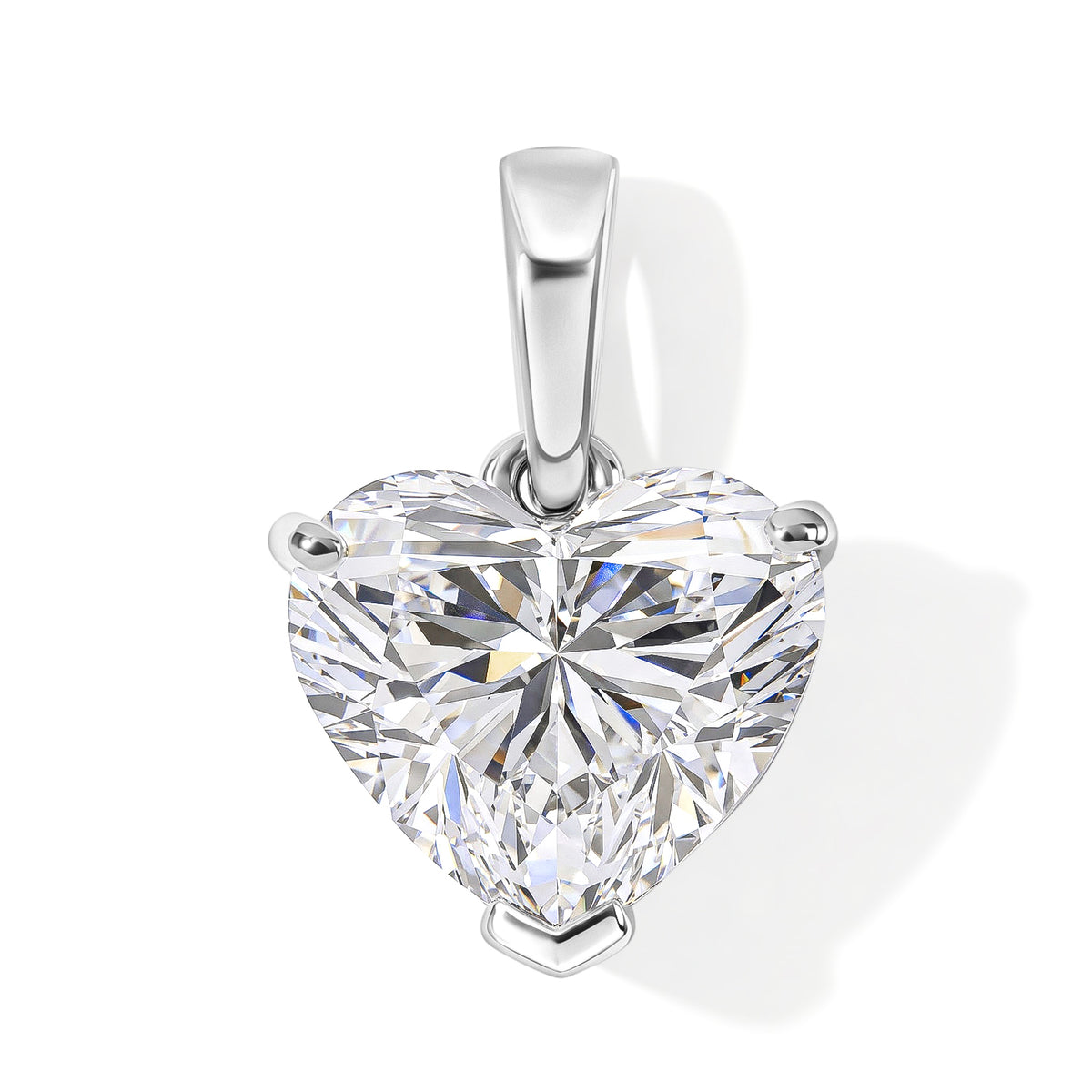 Luxuriant - 950 Platinum IGI Certified Lab Grown Diamond (VS-E-F) Heart Solitaire Pendant 3.07 Ct, Platinum Wt. 1.73 Gms 8783500 0