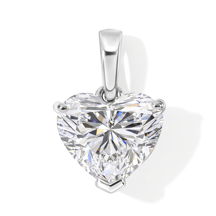 Luxuriant - 950 Platinum IGI Certified Lab Grown Diamond (VS/E-F) Heart Solitaire Pendant 3.07 Ct, Platinum Wt. 1.73 Gms 8783500 1