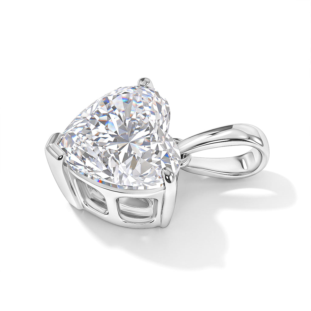 Luxuriant - 950 Platinum IGI Certified Lab Grown Diamond (VS/E-F) Heart Solitaire Pendant 3.07 Ct, Platinum Wt. 1.73 Gms_8783500_3