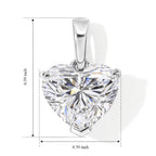 Luxuriant - 950 Platinum IGI Certified Lab Grown Diamond (VS/E-F) Heart Solitaire Pendant 3.07 Ct, Platinum Wt. 1.73 Gms_8783500_4