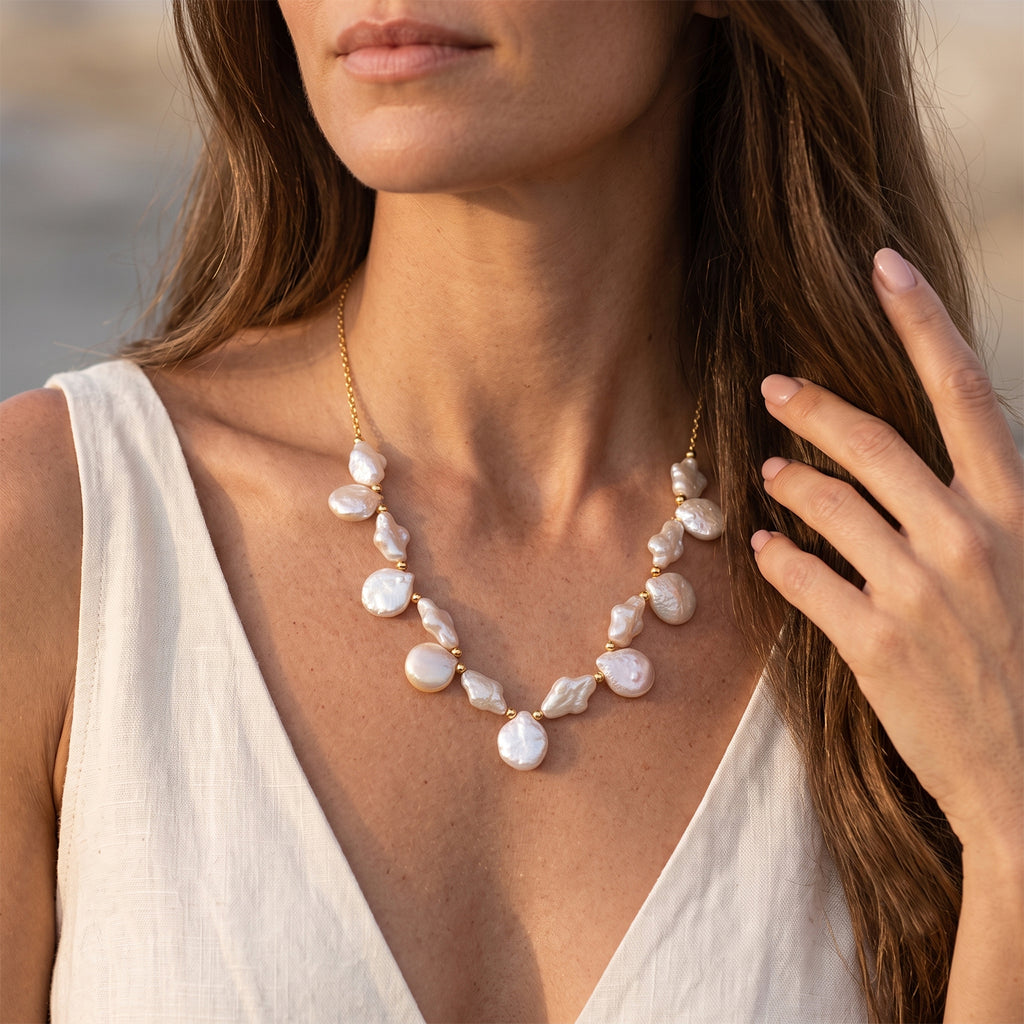 EverTrue Fresh Water Pearl Necklace (Size - 20) Stainless Steel  85.000  Ct._8783983_1
