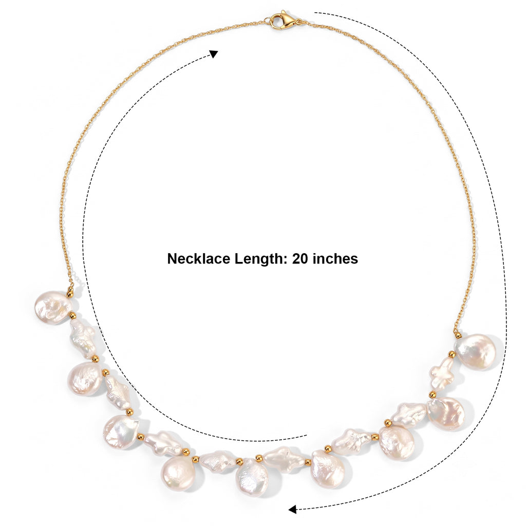 EverTrue Fresh Water Pearl Necklace (Size - 20) Stainless Steel  85.000  Ct._8783983_2