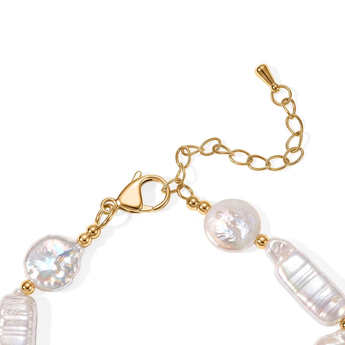 LA CloseOut-Fresh Water Pearl Beads Bracelet (Size - 7.5+2 Ext) 8783984 3