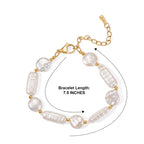 EverTrue - Fresh Water Pearl Beads Bracelet (Size - 7.5+2 Ext) in Yellow Gold Tone 55.00 Ct._8783984_4