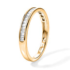 D'Joy - Natural White Diamond Band Ring in Yellow Gold Plated Sterling Silver 0.25 Ct._8784546_3