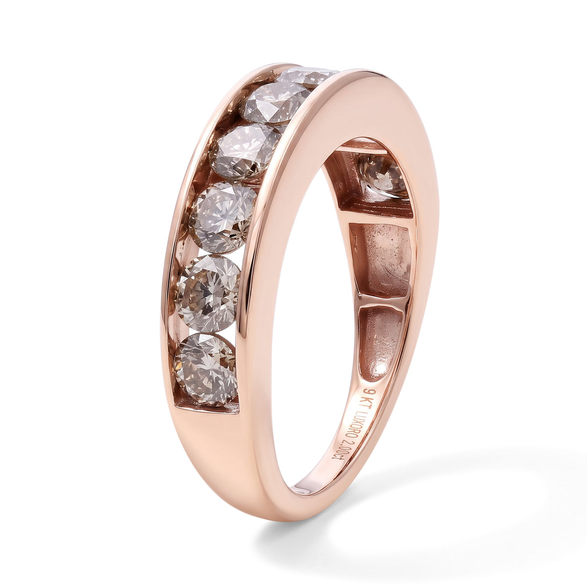 Biggest Close Out-  9K Rose Gold SGL Certified Natural Champagne Diamond Ring 2.00 Ct. 8784874 3