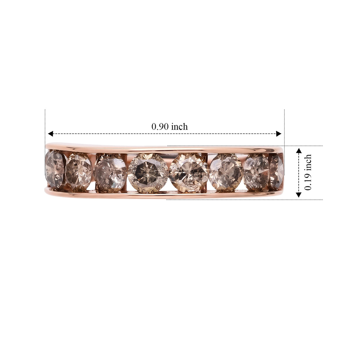 Biggest Close Out-  9K Rose Gold SGL Certified Natural Champagne Diamond Ring 2.00 Ct. 8784874 5