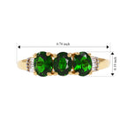 D'Joy - Natural Chrome Diopside & Natural White Diamond Ring in Yellow Gold Plated Sterling Silver 1.25 Ct._8785144_5