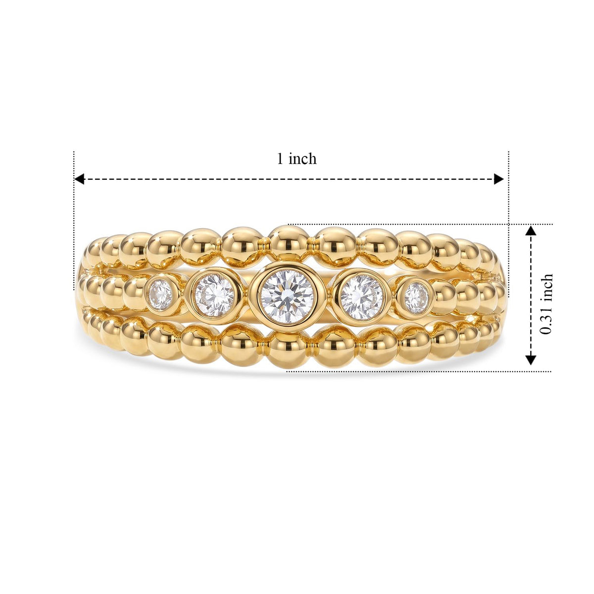 Luxuriant - Lab Grown Diamond (SI-G-H) Ring in 18K Vermeil Yellow Gold Plated Sterling Silver 0.25 Ct. 8785420 4