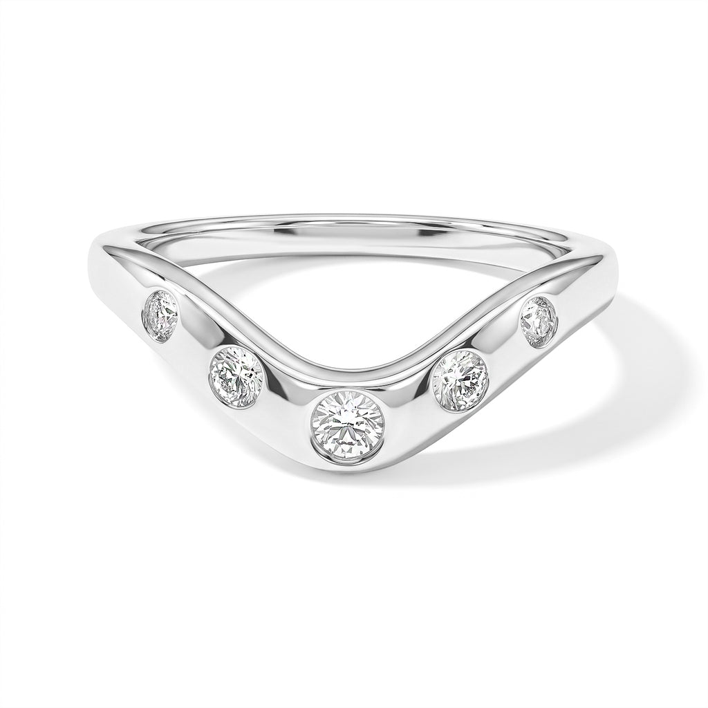 Luxuriant Lab Grown Diamond Ring in Rhodium OverlaySterling Silver  0.250  Ct._8785444