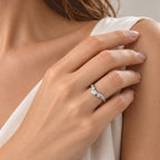Luxuriant Lab Grown Diamond Ring in Rhodium OverlaySterling Silver  0.250  Ct._8785444_2