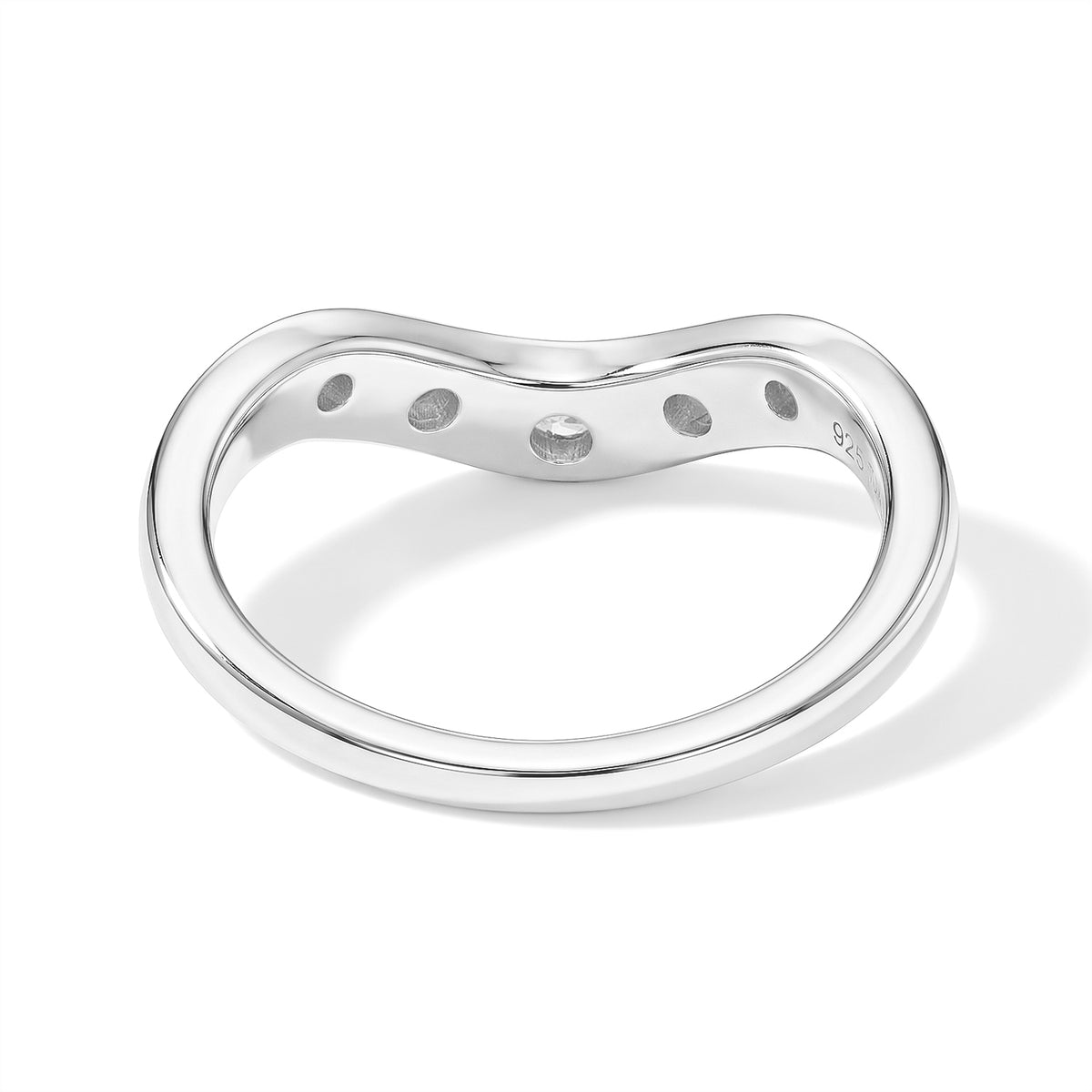 Luxuriant Lab Grown Diamond Ring in Rhodium OverlaySterling Silver  0.250  Ct. 8785444 4