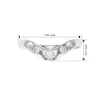 Luxuriant Lab Grown Diamond Ring in Rhodium OverlaySterling Silver  0.250  Ct._8785444_5