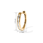 D'Joy - Natural White Diamond Full Hoop Earring in Yellow Gold Plated Sterling Silver 0.25 Ct._8785496_4