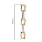 Luxuriant - Lab Grown Diamond (SI/G-H) Dangling Earring with Push Back in 18K Vermeil Yellow Gold Plated Sterling Silver 0.25 Ct._8785505_4