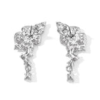 Multi Color Crystal Poppy Flower Dangling Earring with Push Back_8787191_3