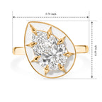 D'Joy - Moissanite Solitaire Ring in Yellow Gold Plated Sterling Silver 2.78 Ct._8787663_5