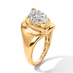 D'Joy - Moissanite Solitaire Ring in Yellow Gold Plated Sterling Silver 4.00 Ct._8787687_3