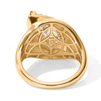 D'Joy - Moissanite Solitaire Ring in Yellow Gold Plated Sterling Silver 4.00 Ct._8787687_4
