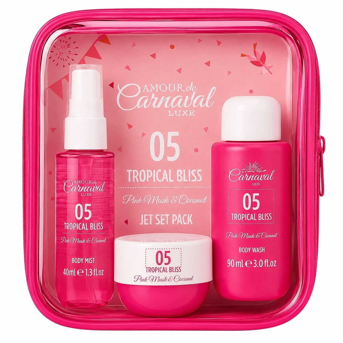 Amour de Carnaval Jet Set Pack (Includes Body mist, Lotion and Shower Gel) - Pink 8788138 0