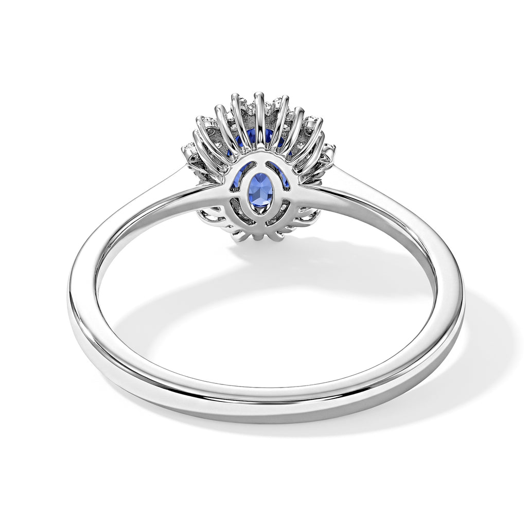 D'joy Tanzanite, White Zircon Main Stone With Side Stone Ring in Platinum OverlaySterling Silver  0.871  Ct._8788163_4