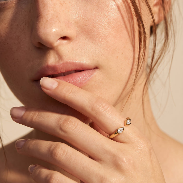 Luxuriant - Lab Grown Diamond (SI/G-H) Ring in Yellow Gold Plated Sterling Silver 8788362 2