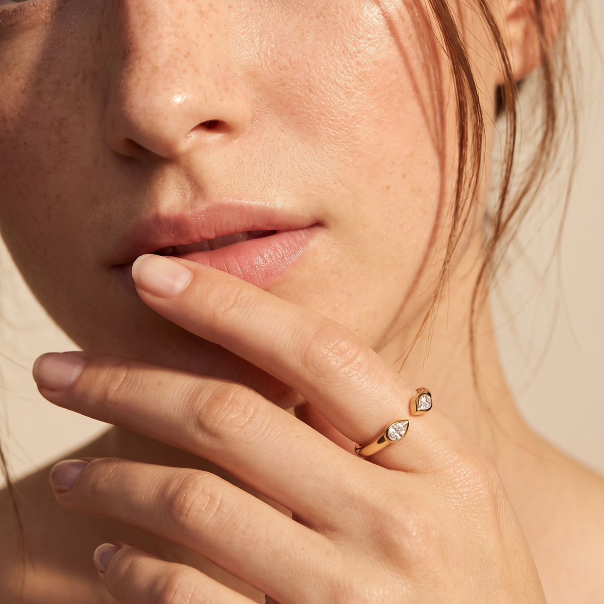 Luxuriant - Lab Grown Diamond (SI-G-H) Ring in Yellow Gold Plated Sterling Silver 8788365 1