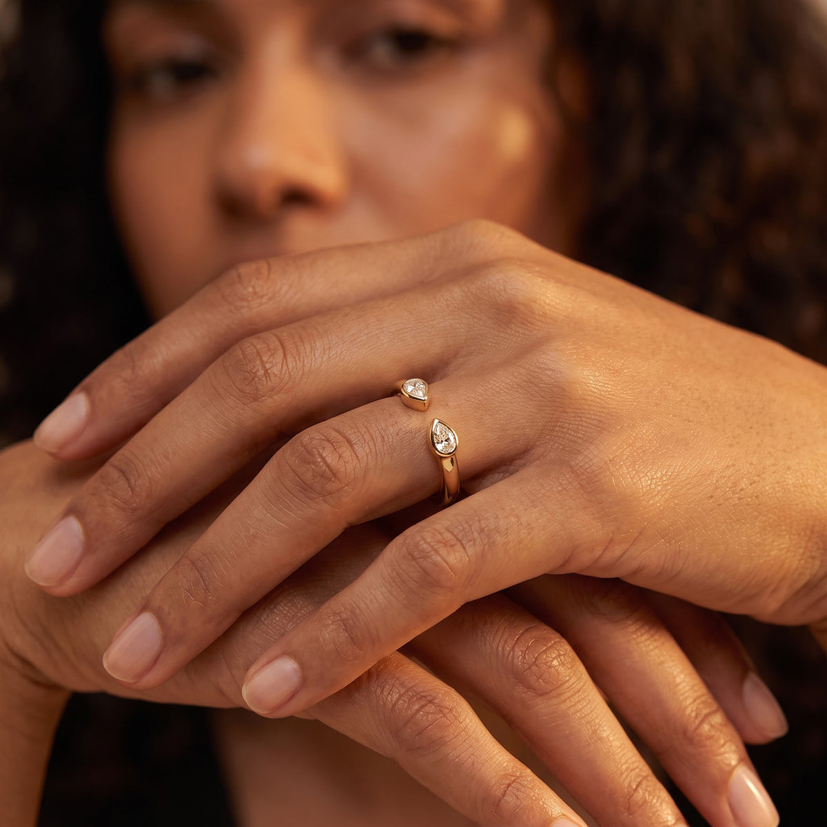 Luxuriant - Lab Grown Diamond (SI-G-H) Ring in Yellow Gold Plated Sterling Silver 8788365 3