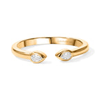 Luxuriant Lab Grown Diamond Solitaire Diamond Ring in 18K YG PlatingSterling Silver  0.100  Ct._8788366