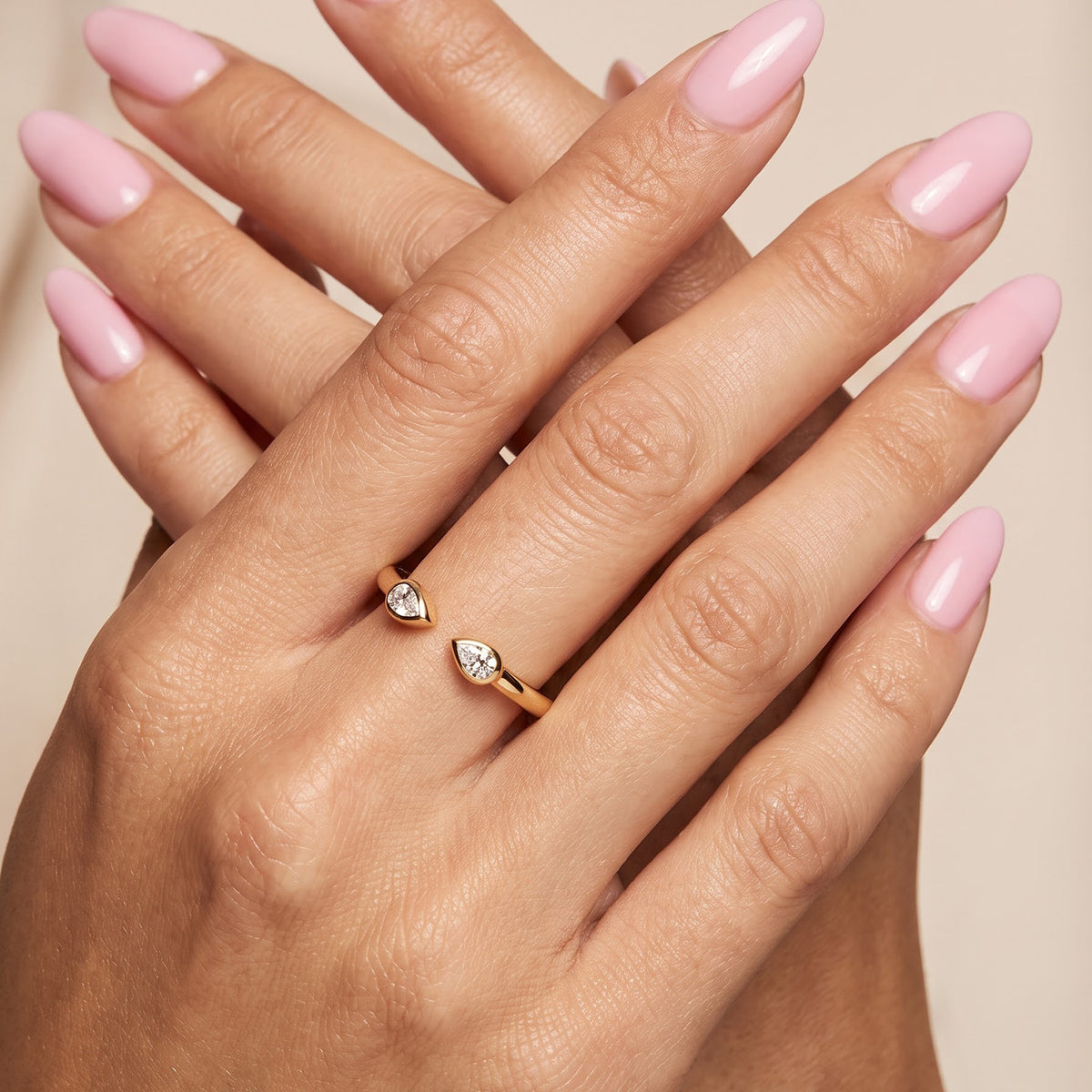 Luxuriant - Lab Grown Diamond (SI-G-H) Ring in Yellow Gold Plated Sterling Silver 8788370 2