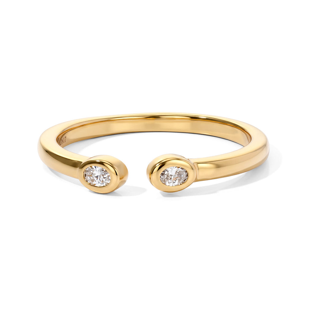 Luxuriant Lab Grown Diamond Fancy Ring in 18K YG PlatingSterling Silver  0.100  Ct._8788380