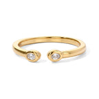 Luxuriant Lab Grown Diamond Fancy Ring in 18K YG PlatingSterling Silver  0.100  Ct._8788380