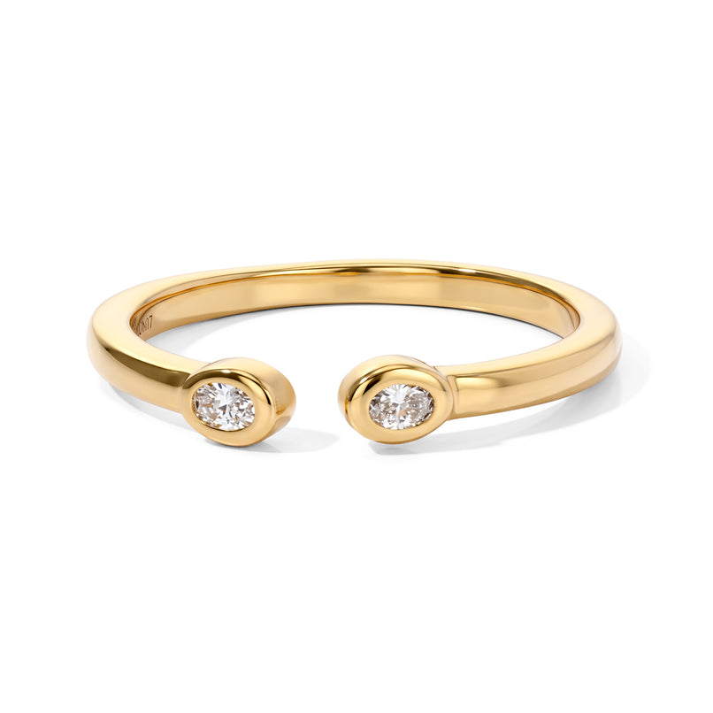 Luxuriant Lab Grown Diamond Fancy Ring in 18K YG PlatingSterling Silver  0.100  Ct._8788380