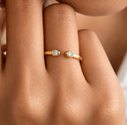 Luxuriant Lab Grown Diamond Fancy Ring in 18K YG PlatingSterling Silver  0.100  Ct._8788380_2