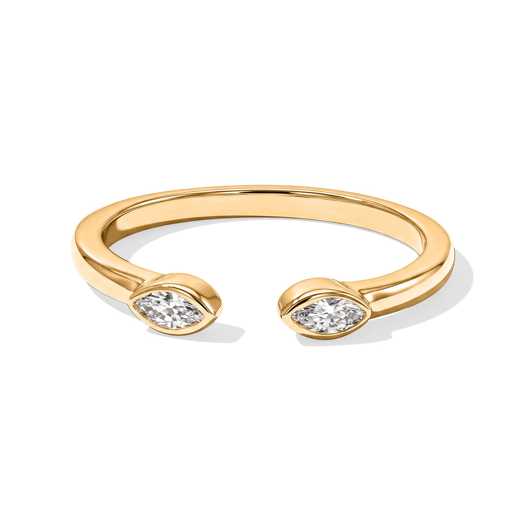 Luxuriant - Lab Grown Diamond (SI/G-H) Solitaire Ring in Yellow Gold Plated Sterling Silver_8788404