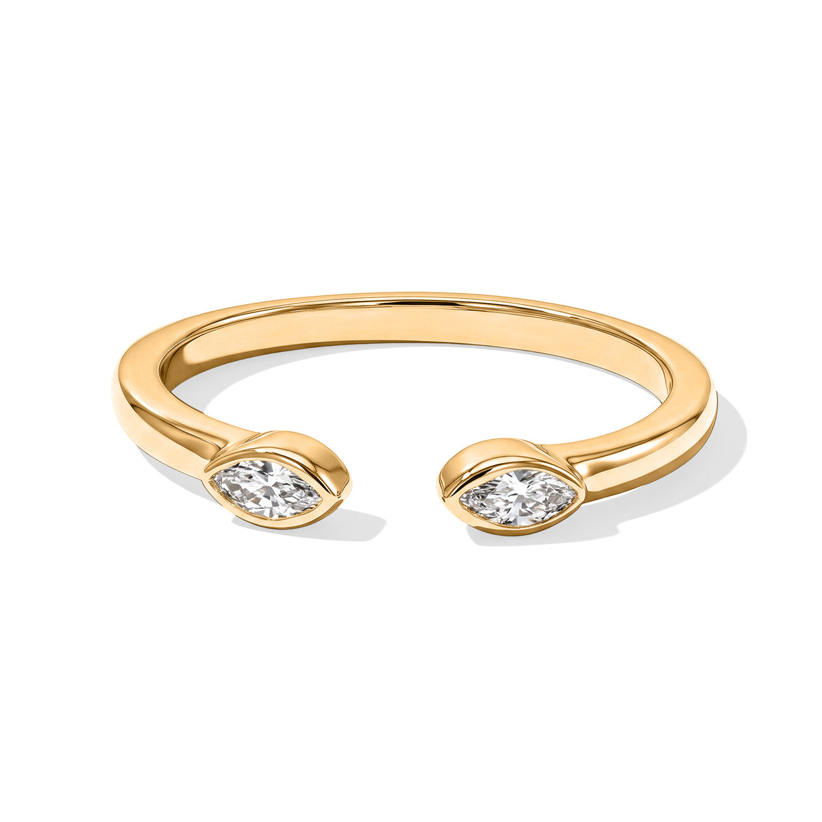Luxuriant - Lab Grown Diamond (SI/G-H) Solitaire Ring in Yellow Gold Plated Sterling Silver 8788404 0