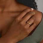 Luxuriant - Lab Grown Diamond (SI/G-H) Solitaire Ring in Yellow Gold Plated Sterling Silver_8788404_2