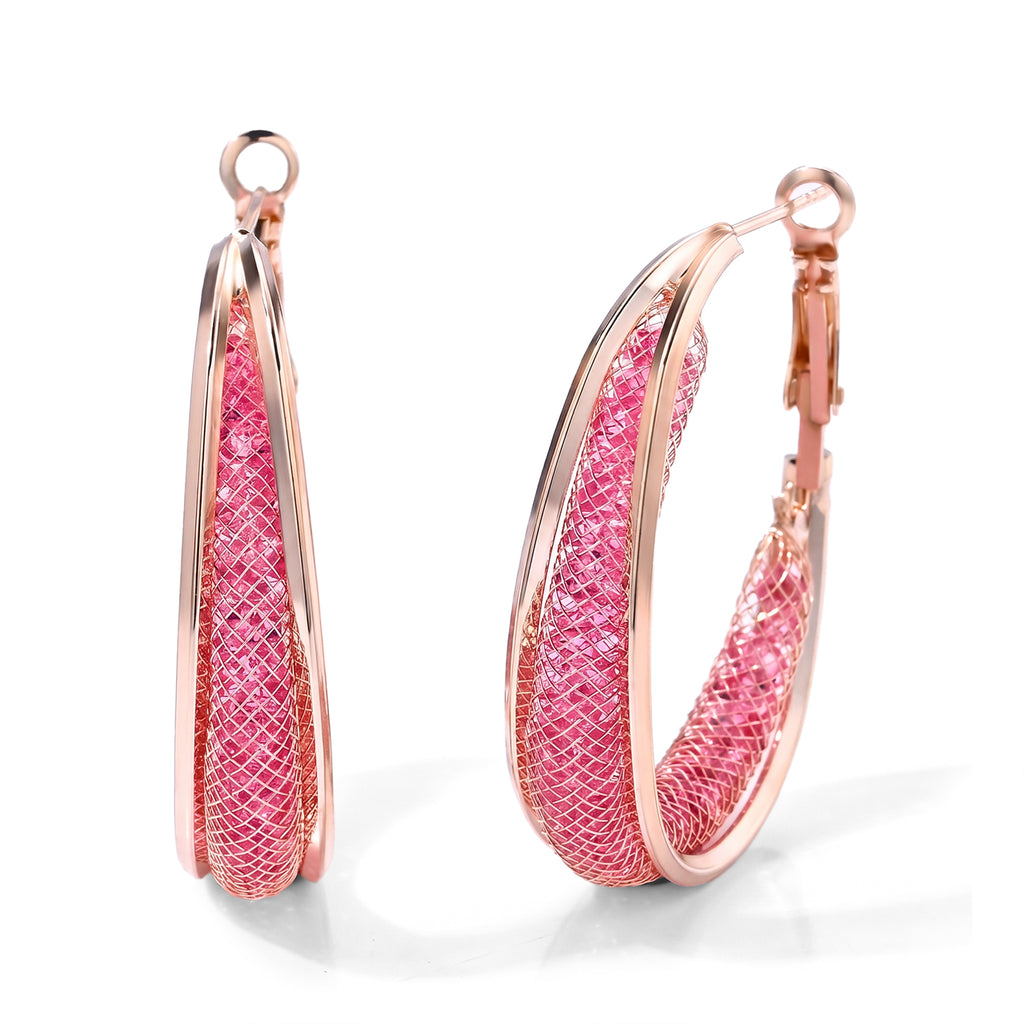 White Crystal Fancy Earring Pure Rose Brass  0.010  Ct._8789067