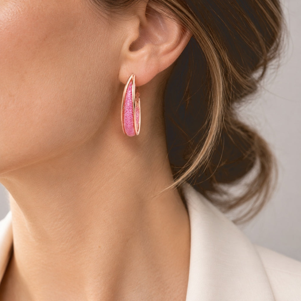 White Crystal Fancy Earring Pure Rose Brass  0.010  Ct._8789067_1