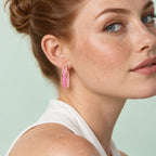 White Crystal Fancy Earring Pure Rose Brass  0.010  Ct._8789067_2