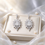 D'Joy - Moissanite Earring with Push Back in Rhodium Overlay Sterling Silver 9.90 Ct._8789094_1