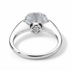 D'joy Moissanite Solitaire Ring in Rhodium OverlaySterling Silver  3.800  Ct._8789095_4